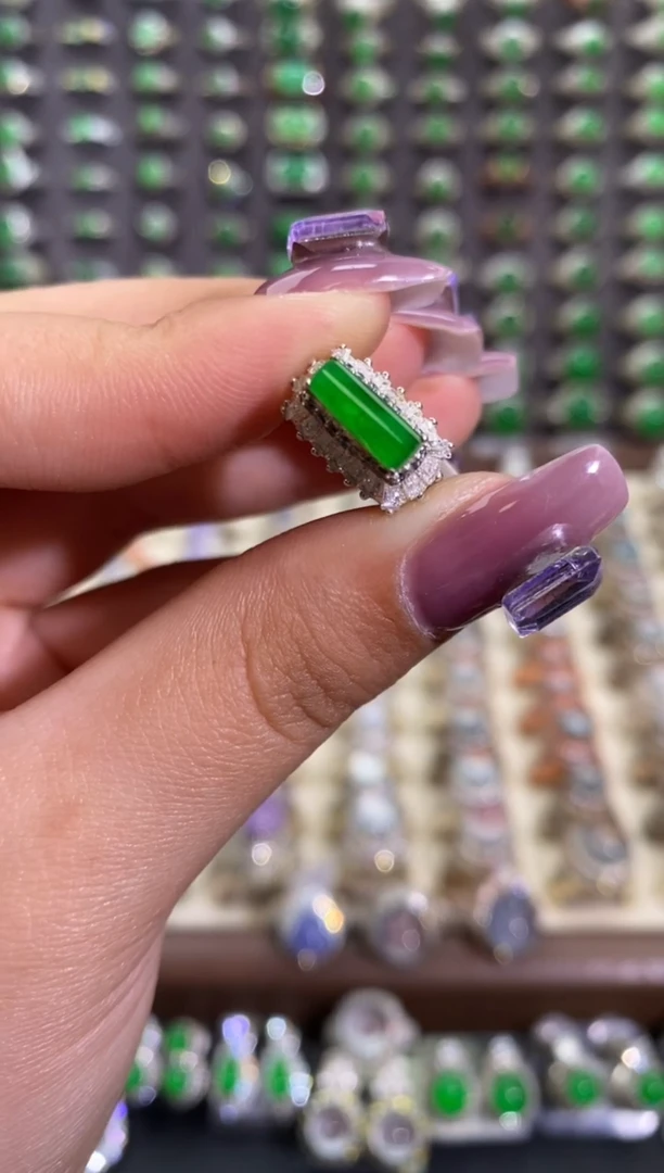 未镶嵌戒指翡翠天然缅甸A货翡翠未镶嵌 粉丝福利