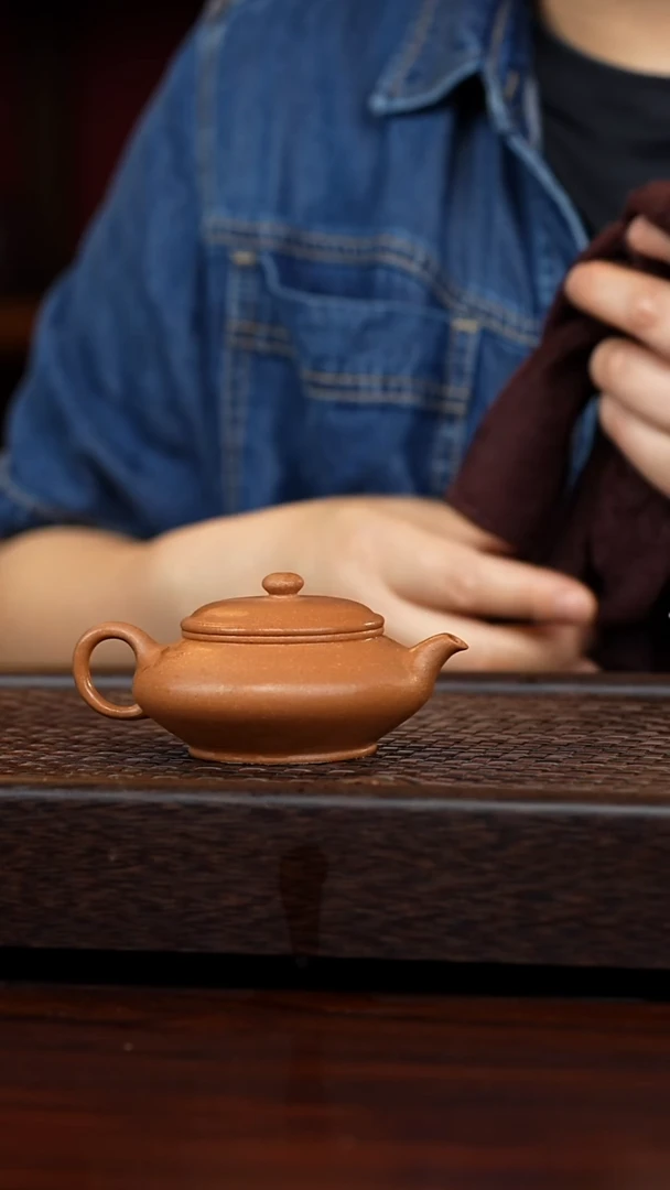 茶壶紫砂丹壶溢香紫砂壶120毫升把釉点歪