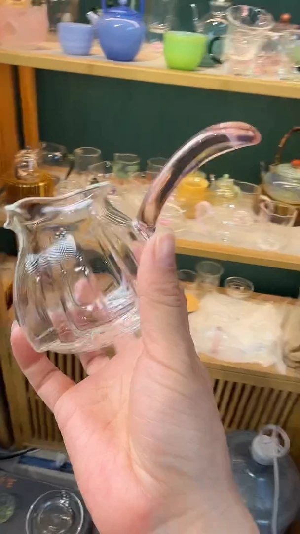 禾器粉色侧把公道杯