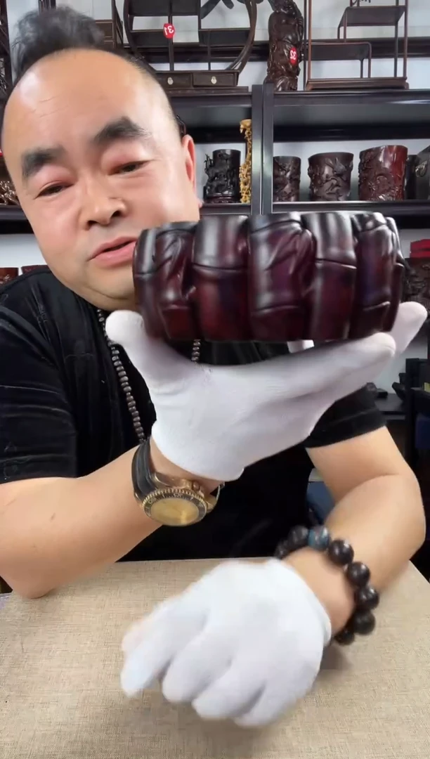 木老李红木工艺品399瑕疵