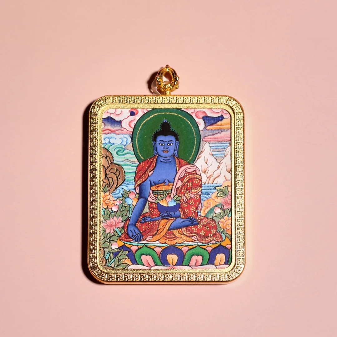 纯手绘唐卡 药师F4x5尺寸