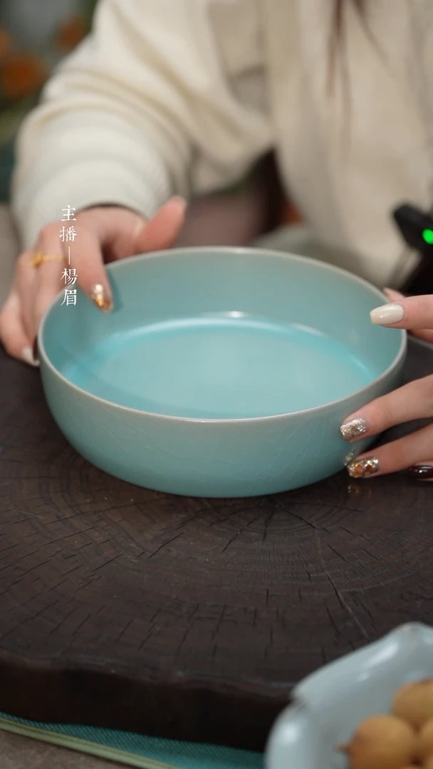 【闪购商品】深腹洗-汝瓷云端釉（微瑕简包）-羊