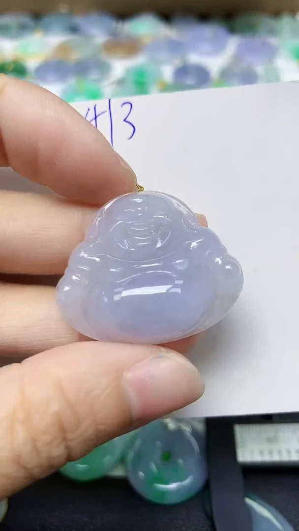 翡翠18K金镶嵌颈饰 天然缅甸翡翠A货