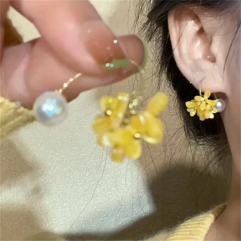 铜合金耳饰 精致气质轻奢时尚可爱百搭小众甜美温柔耳环2224