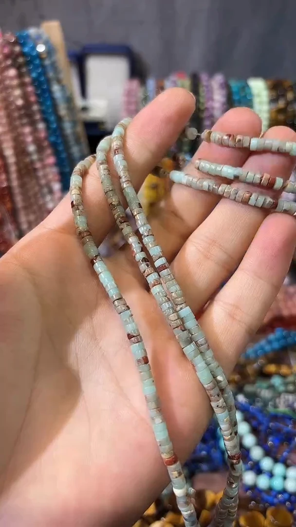 合金玛瑙/玉髓珠宝奇石寿山石2*4mm隔片