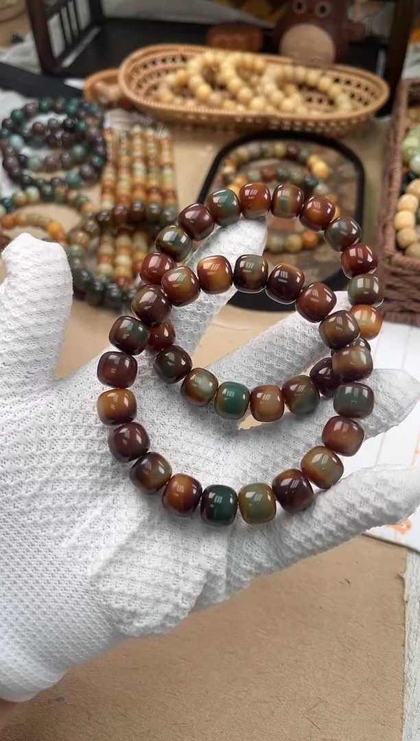 手串菩提根/象牙果a855 卡13 干磨+机抛魔法森林