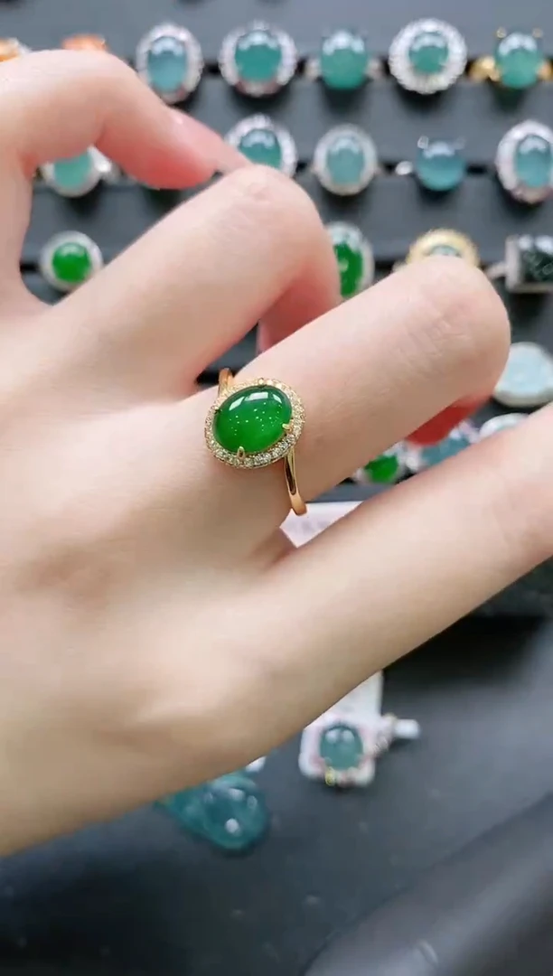 【闪购商品】翡翠戒指银S925镶嵌11111111