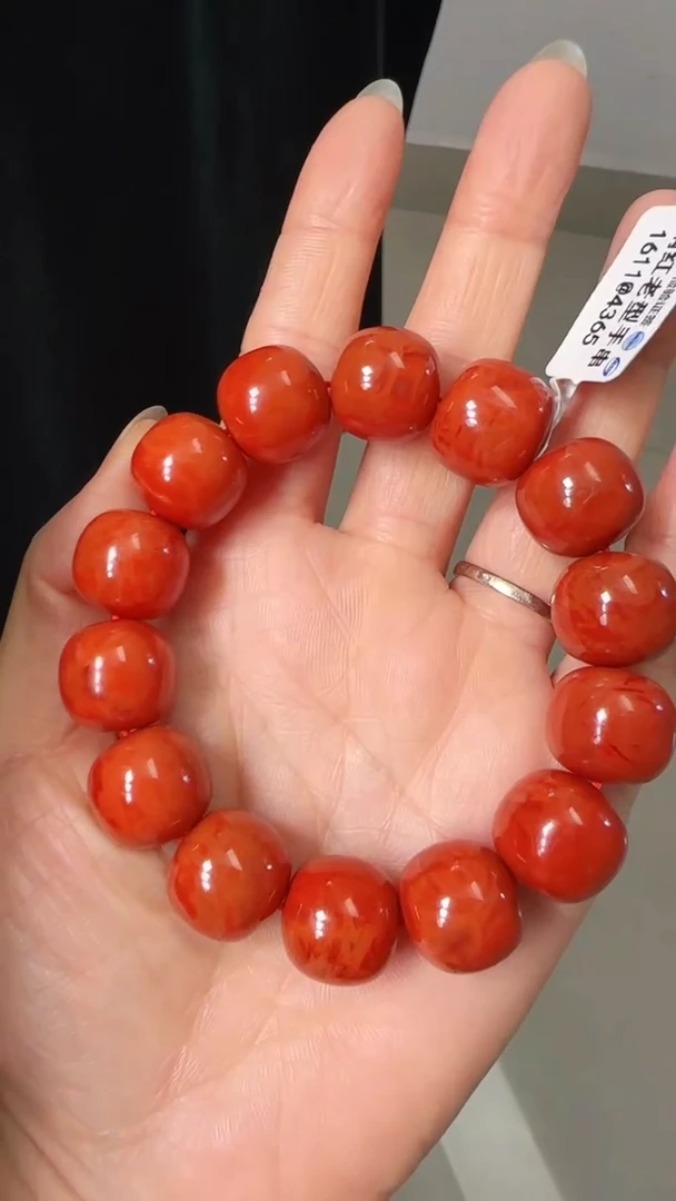 南红玛瑙多样性发其一未镶嵌瓦西16mm老型单圈手串