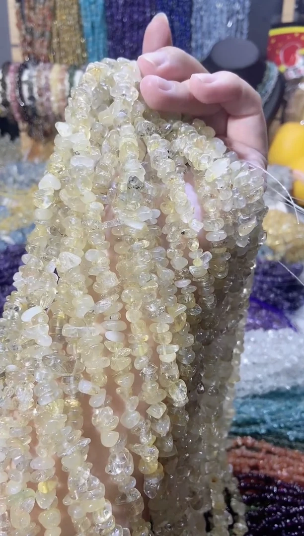 未镶嵌珠宝半成品水晶金发晶