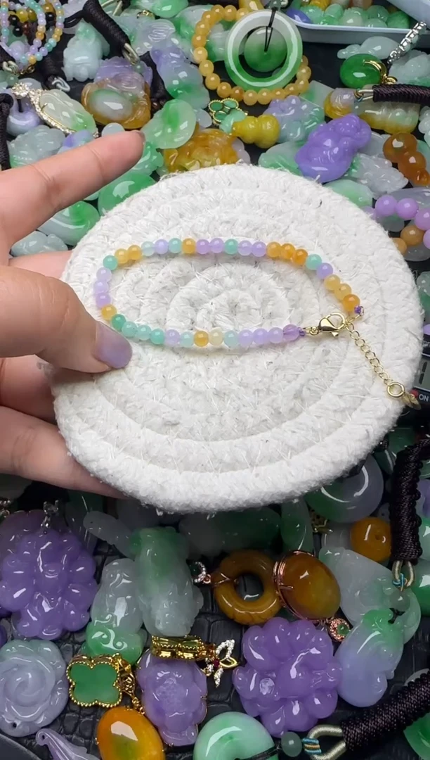 颈饰未镶嵌翡翠缅甸翡翠吊坠