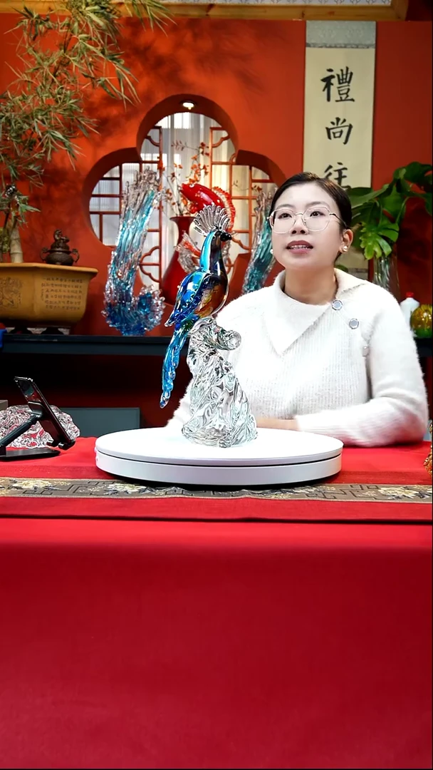 手工艺品琉璃鹦鹉