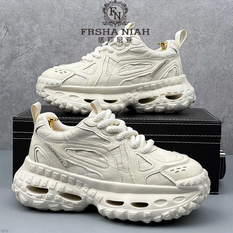 法莎尼亚老爹鞋男款2025春季新款厚底潮流增高时尚百搭休闲运动鞋