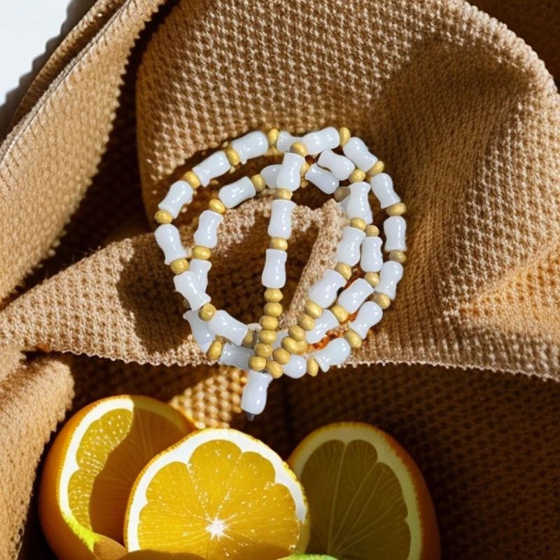 和田白玉竹节珠链多样性发货任意一条