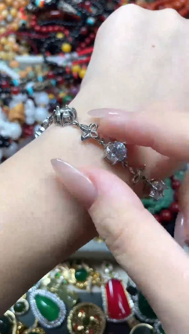 合金天然锆石手链多样性发货拍一发一