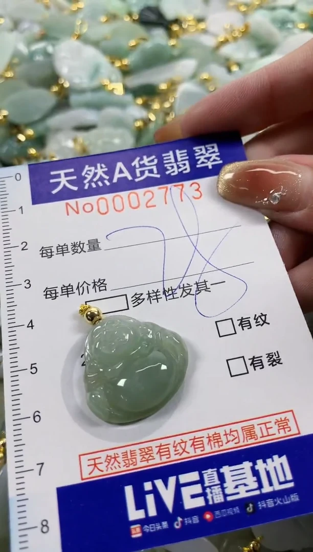 颈饰未镶嵌翡翠天然A货翡翠