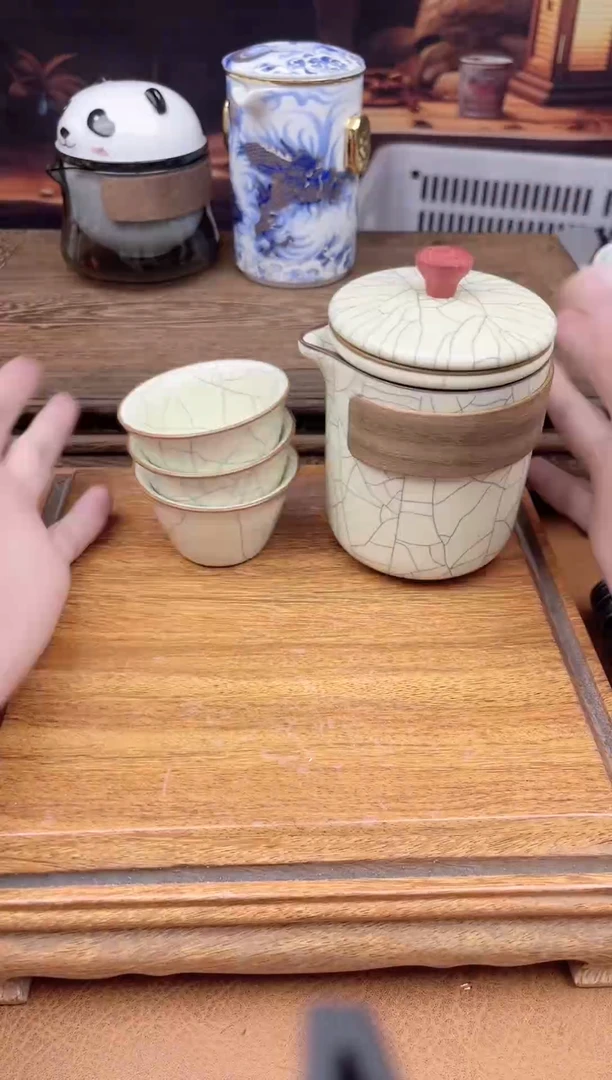 【闪购商品】陶瓷茶具摆件茶叶罐