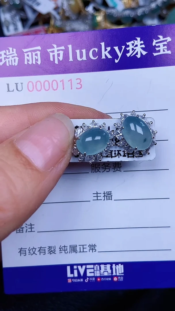 颈饰银S925镶嵌翡翠113