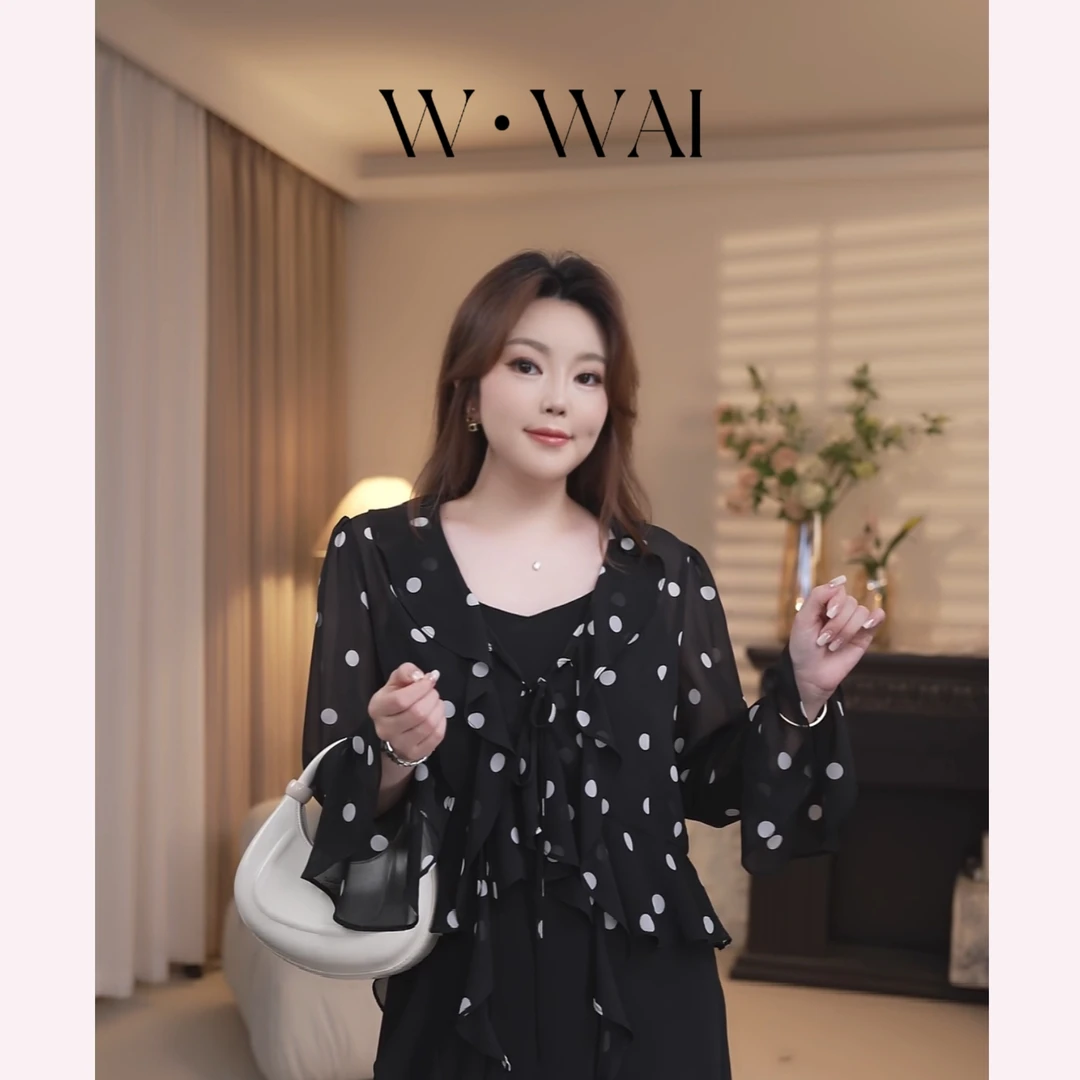 【波普圆点】显瘦法式波点设计感微透防晒罩衫 X52W621