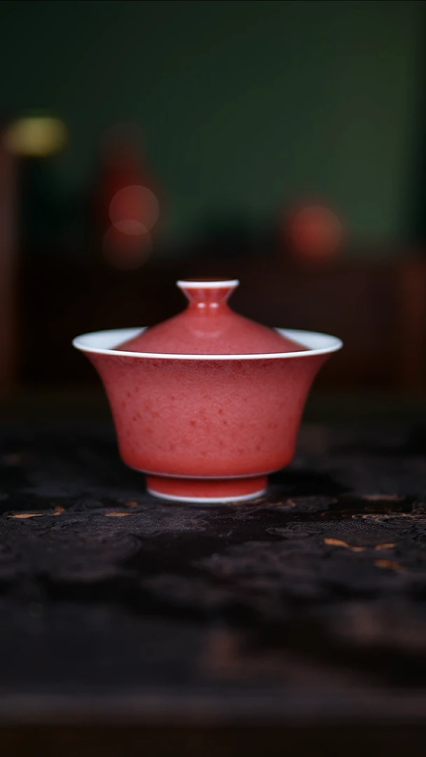 杯子景德镇纯手工陶瓷豇豆红