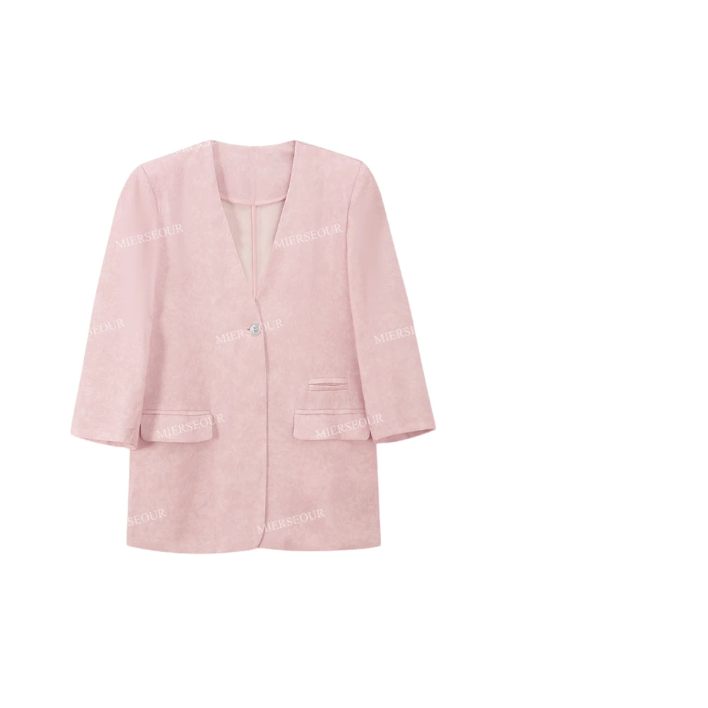 【封后轻奢设计】【温柔日落】高级感V领西装外套女55959211/1360