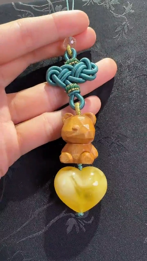 手链蜜蜡未镶嵌爱心款