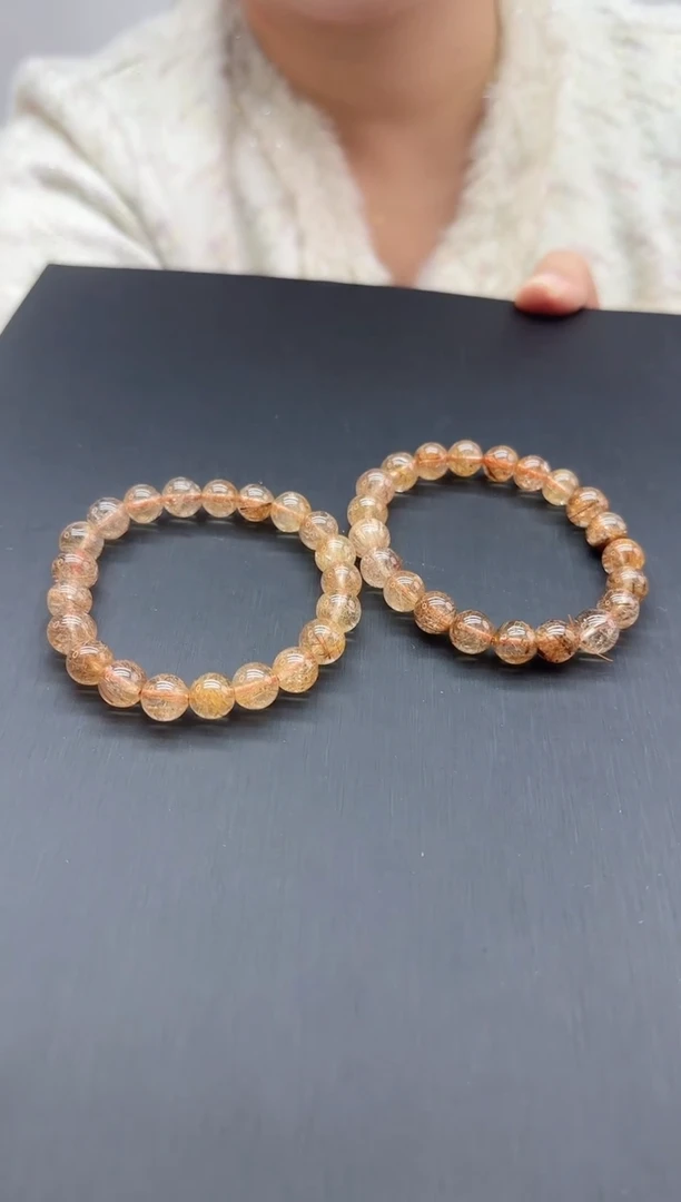 水晶摆件未镶嵌发晶手链79