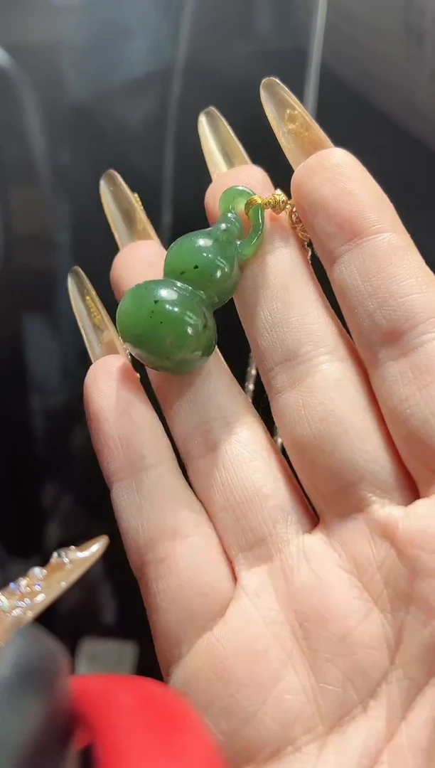 项链银S925镶嵌和田玉多样性发其一孤品默认微瑕