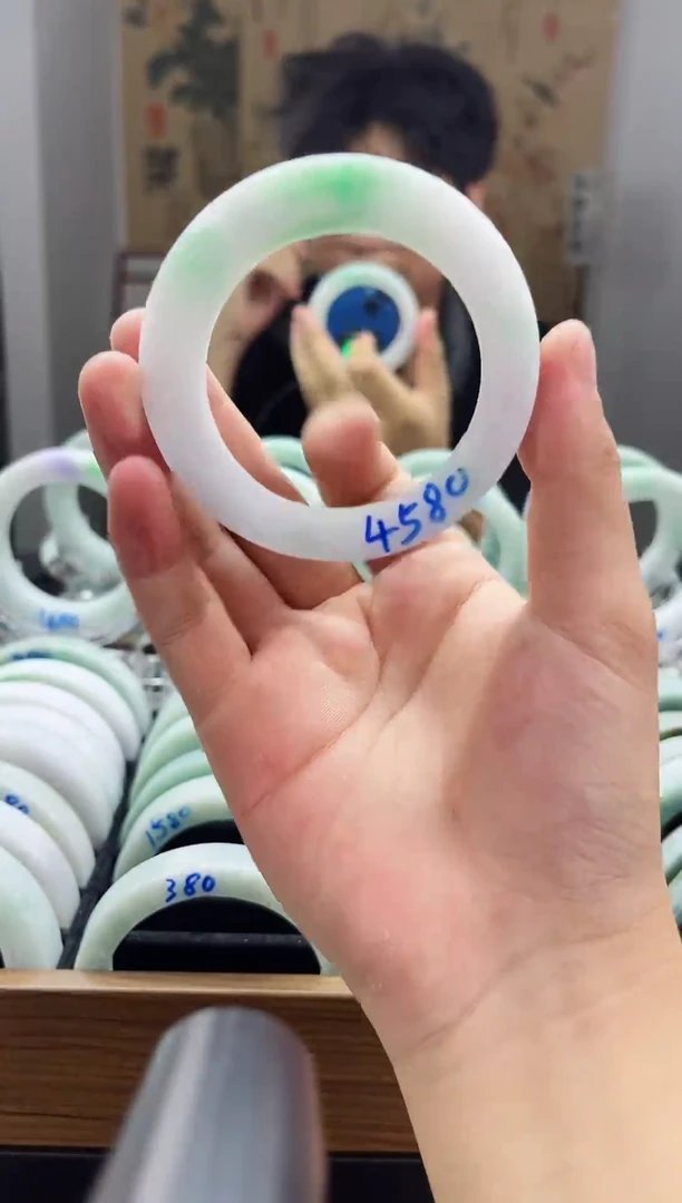 未镶嵌手镯56-58定制翡翠缅甸A货翡翠一物一拍