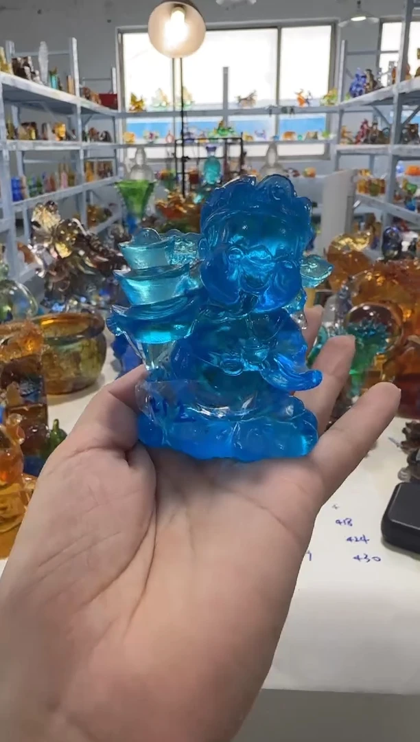 手工艺品琉璃小财爷 完品