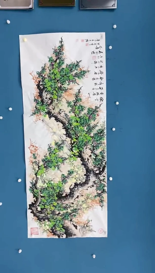 【闪购商品】国画2.7-王夫怀-八尺绿梅90