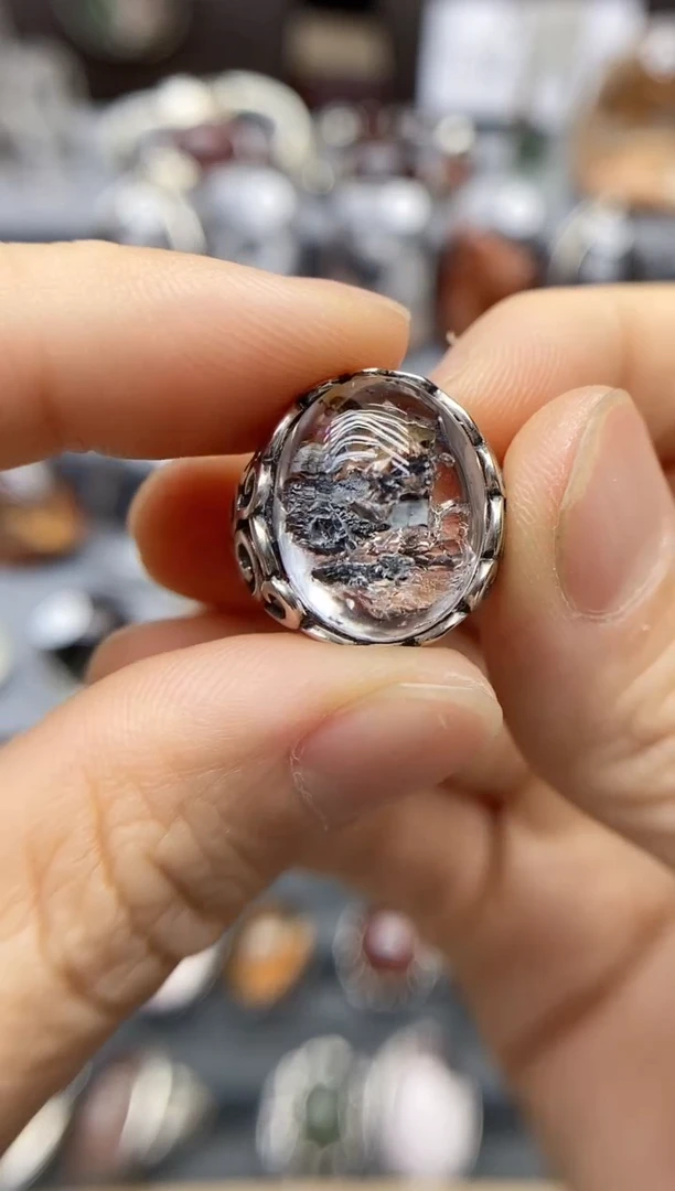水晶珠宝半成品银S925镶嵌姚**?定制定制