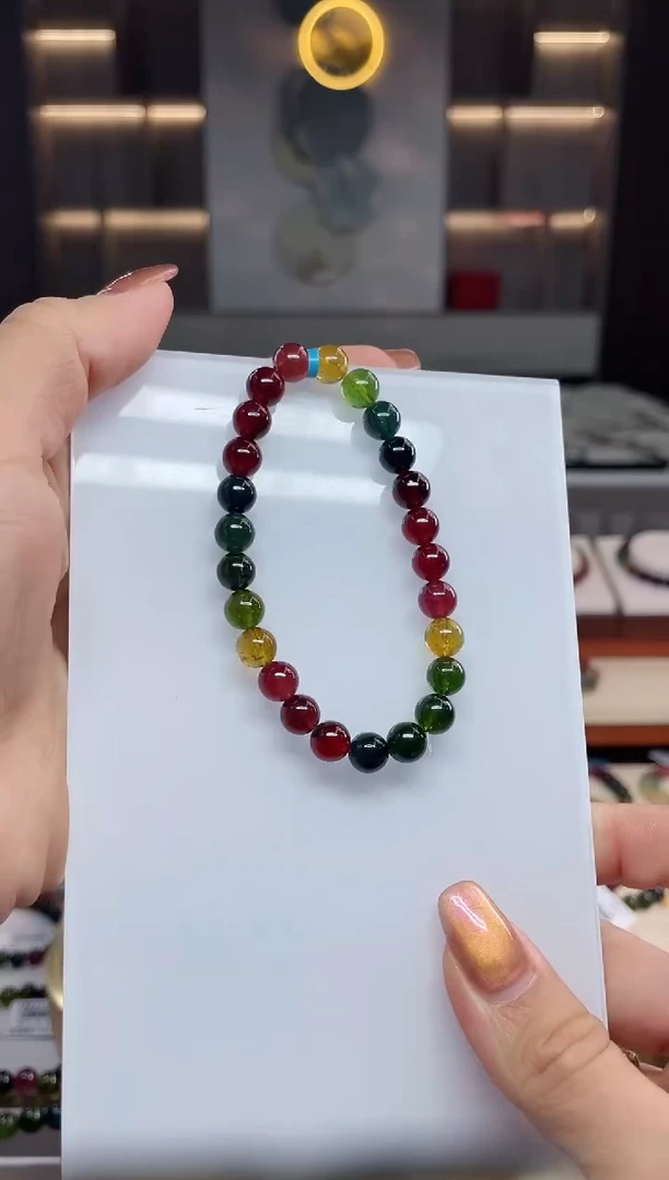 单圈手串未镶嵌碧玺（多样性发一条）T