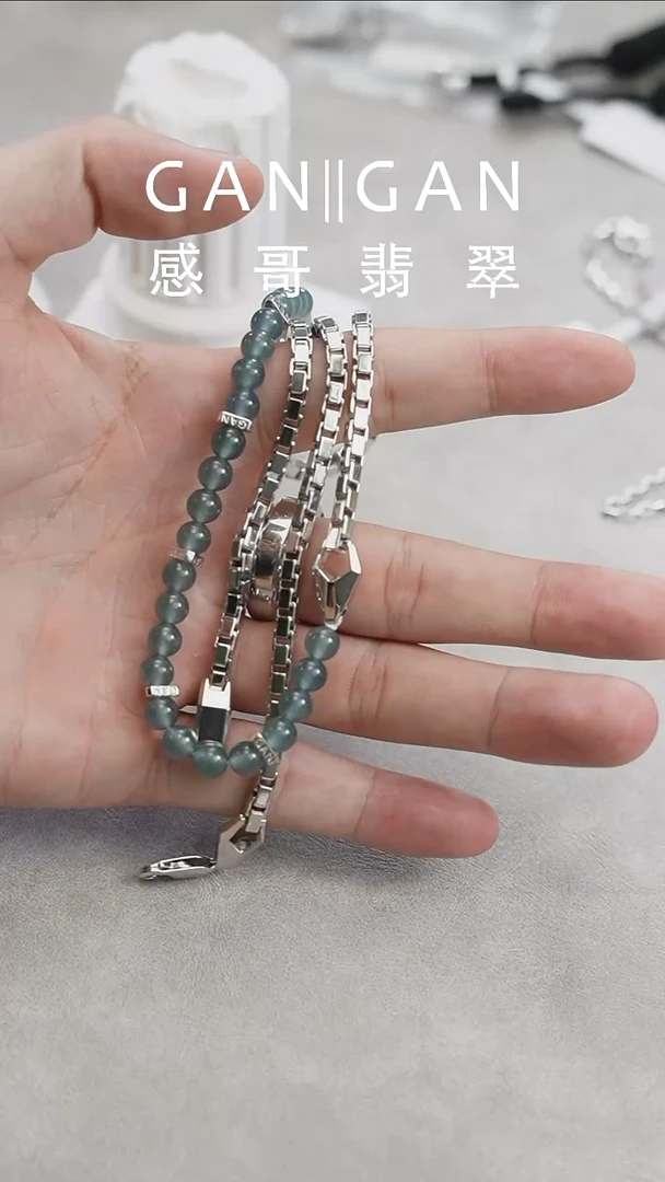 未镶嵌手镯翡翠珠串卡6