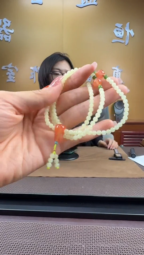 颈饰未镶嵌和田玉项链4mm