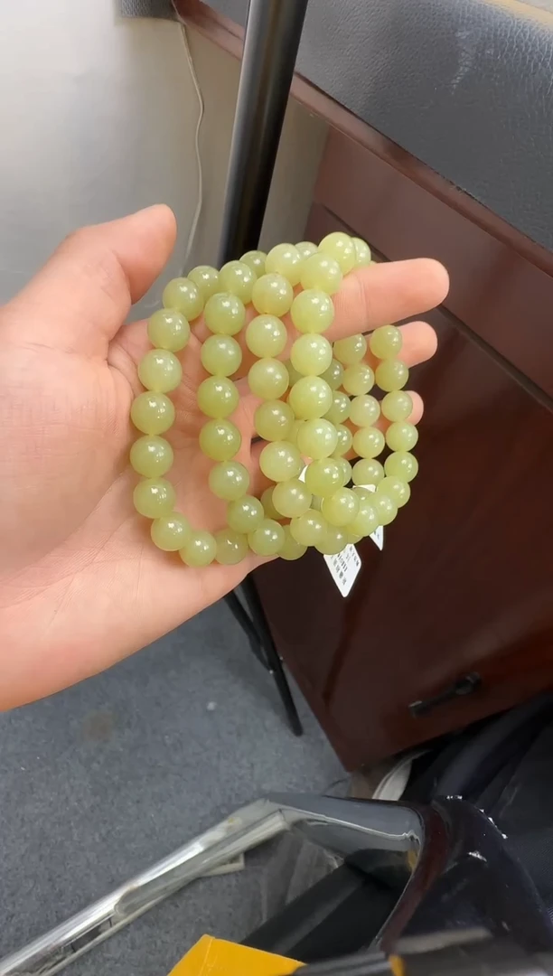 手串未镶嵌和田玉新疆若羌黄口手串多样性发其一（产地直发）