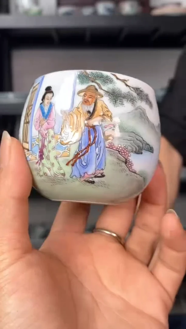 吴义松陶瓷联盟手绘陶瓷编码:6084