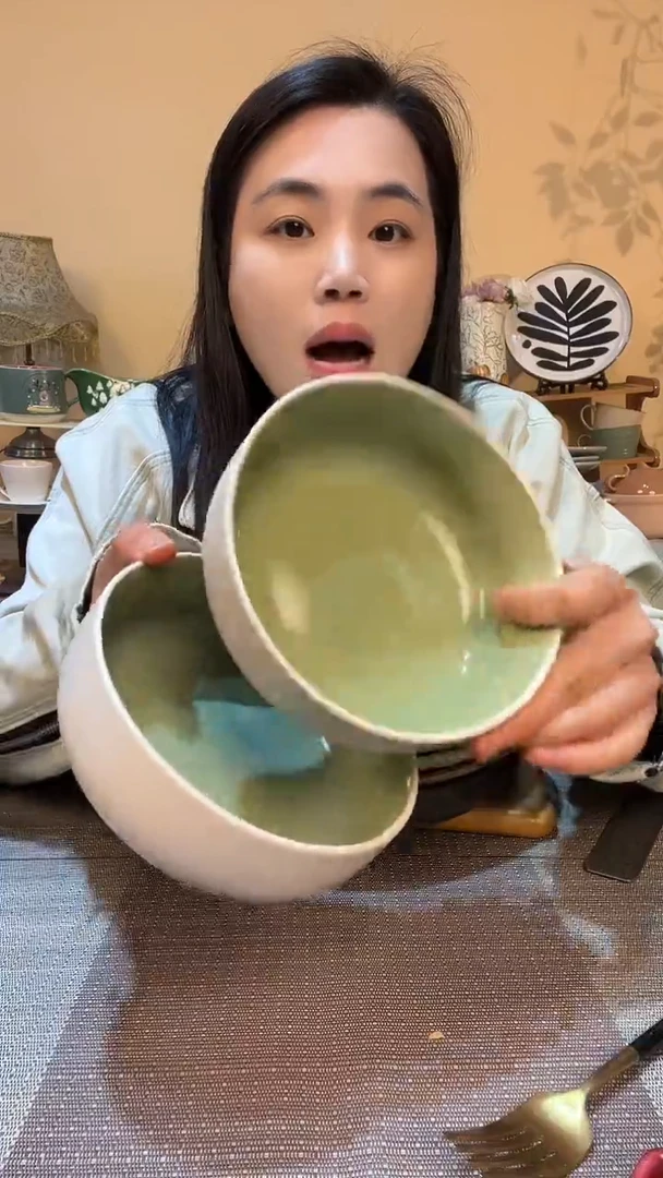 瓷片2个6英寸碗 微瑕介意勿拍