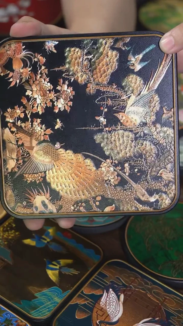 壹藏贰宝百鸟朝凤大垫子一片