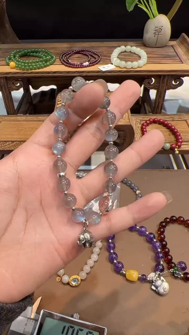 【闪购商品】长石手串未镶嵌@@手饰