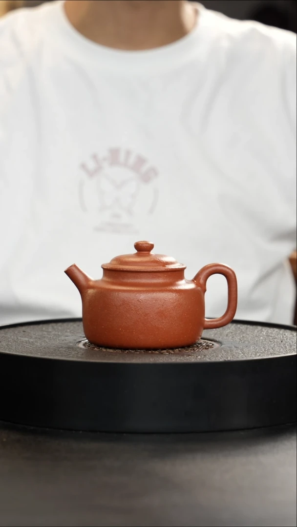茶壶紫砂精挑手磨纯红降坡唐门德中大漏