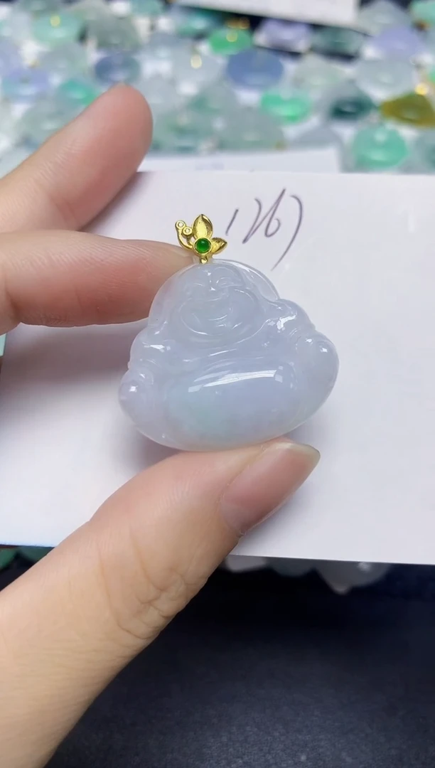 颈饰未镶嵌翡翠天然缅甸翡翠A货翡翠百元以上9元证书费自理