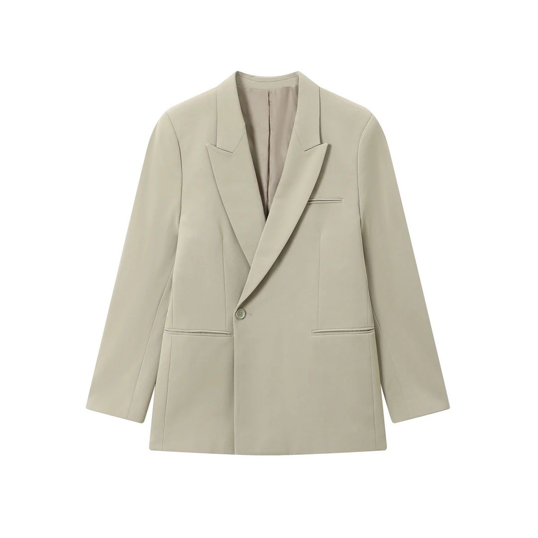 【TR】250-3412250-西装外套 春秋休闲宽松百搭别致西服 男女同款