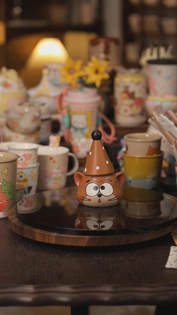 摆件景德镇釉下彩绘设计师款式陶瓷