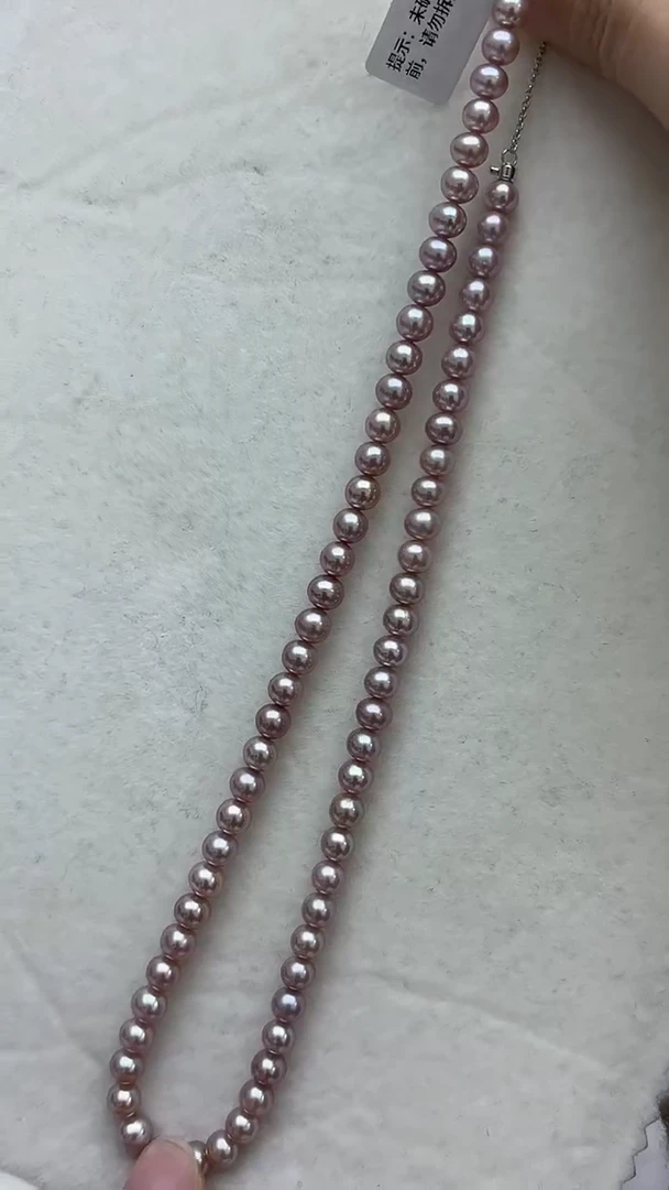 未镶嵌项链淡水珍珠无核项链