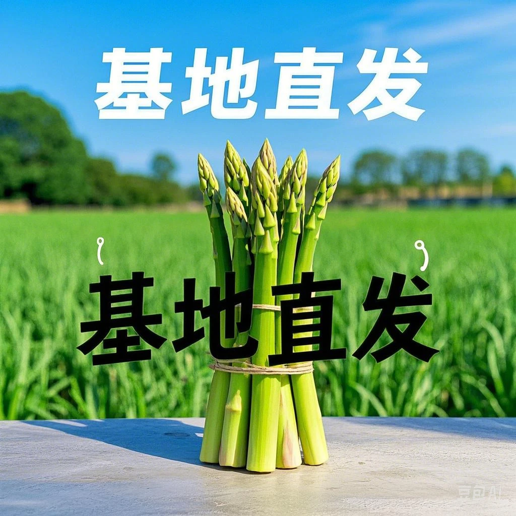 【抖音直播】新鲜中绿芦笋现摘现发健康蔬菜龙须菜农家自种