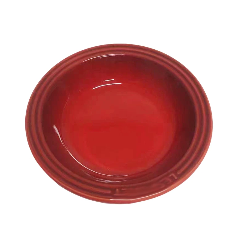 【直径15cm】摩瑟DP【KC餐前盘-红色2只】YCDF花瓶摆件玻璃陶瓷花盆