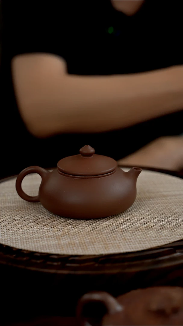 茶壶紫砂民间美女艺人赵老师精工半手0添加（检测加60）老紫泥