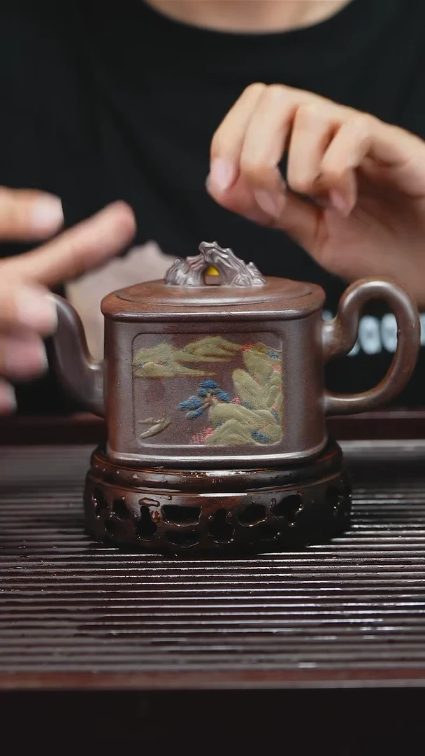 茶壶紫砂黄龙山紫砂紫砂壶350CC