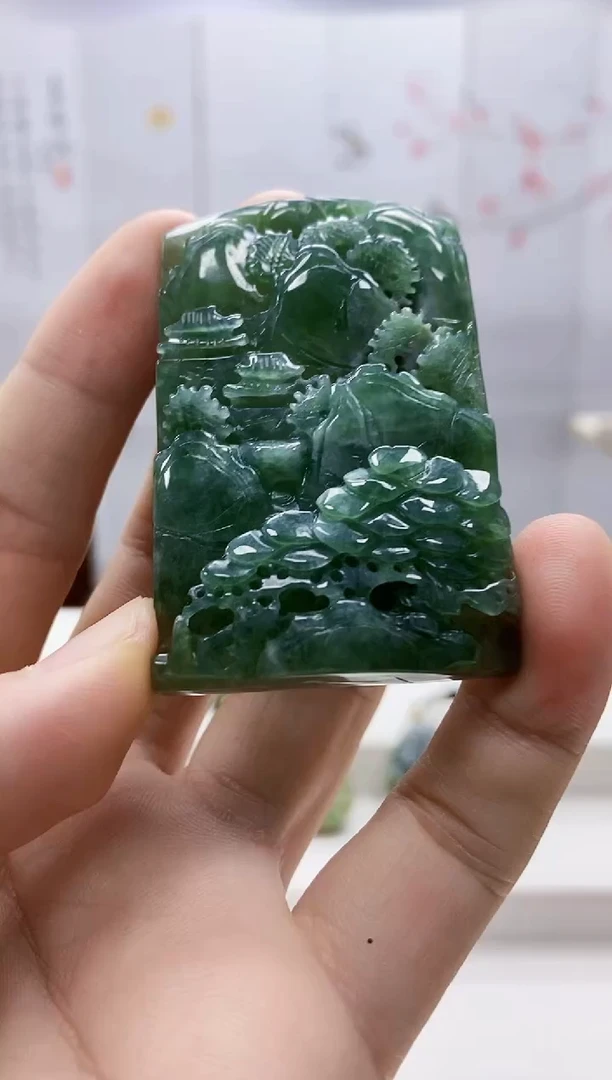 未镶嵌定制翡翠4829bb-毛货挂件29