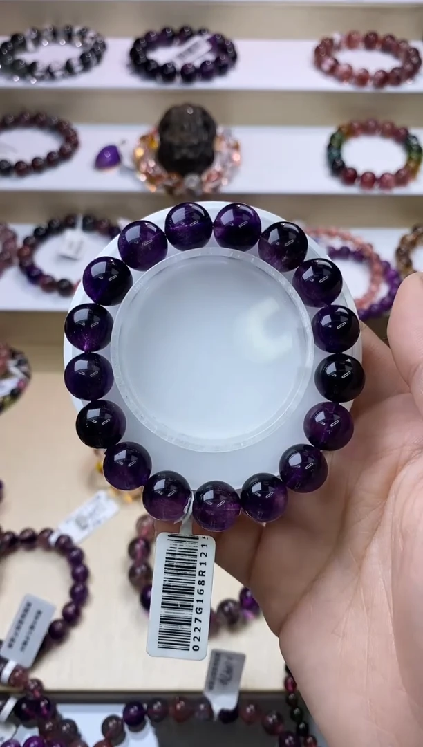 【闪购商品】水晶手链未镶嵌紫超七12m+